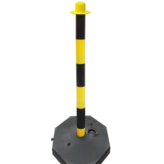 Pz. Poste JG señalización negro y amarillo