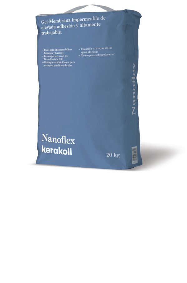 Sac Kerakoll Morter Impermeabilitzant sota rajola Gel Nanoflex 20Kg (K75570)