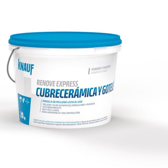 Cubo masilla multiusos Knauf renove express cubrecerámica y gotelé 20kg (857319) D2