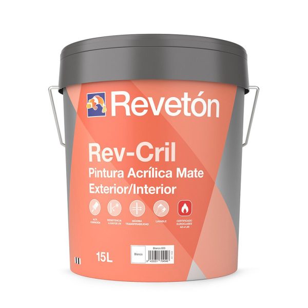 Dose reveton Rev-Cril Farbe weiß Fassaden 15L
