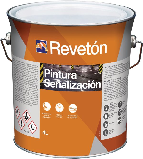 Bote pintura Cromology satinada para señalización amarilla 4L
