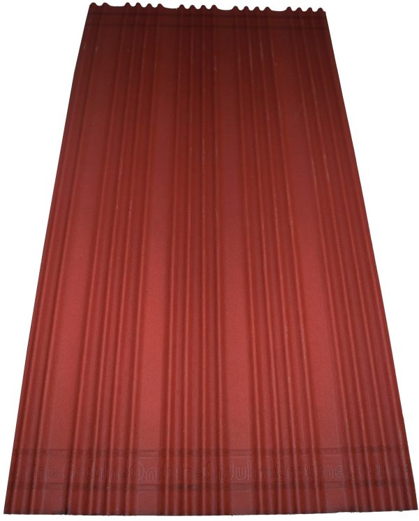 Placa impermeable ONDULINE bajo teja DRS BT-150 Plus 2mt*1,05* 2,4mm espesor rojo oscuro