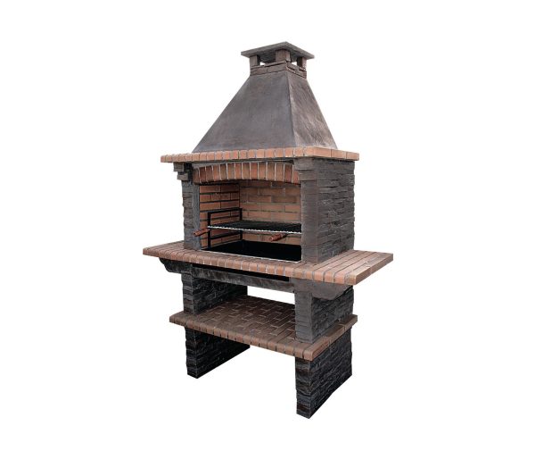 Barbacoa paellero boca 84cm gris ref.421
