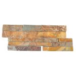 M2 piedra nat.india -z- 20×55 natural multicolor tono dorado (3 Pz/cj)