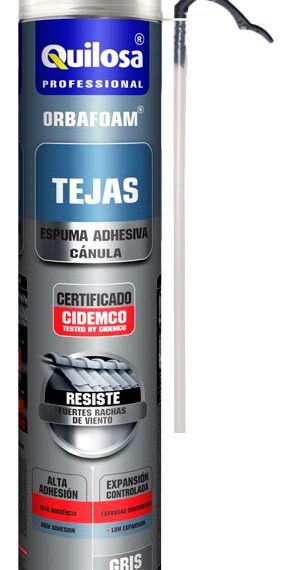 Cart.Quilosa espuma gris 650ml tejas orbafoam cánula