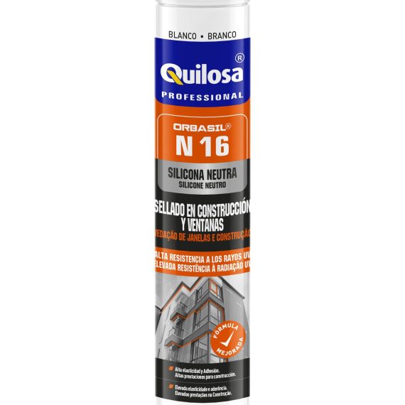 Cart.Quilosa silicona 300ml neutra n-16 blanca