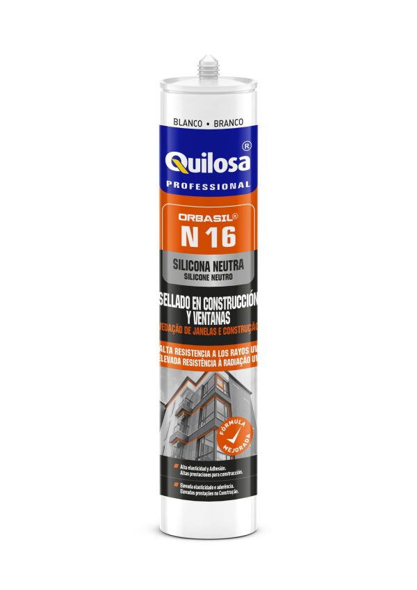 Cart.Quilosa silicona 300ml neutra n-16 blanca