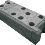 Base de hormigon para valla movil/trasladable