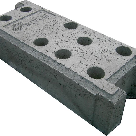Base de hormigon para valla movil/trasladable