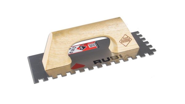 Pc. Rubi Ref.65985 notched steel trowel 28cm (10x10) mmc