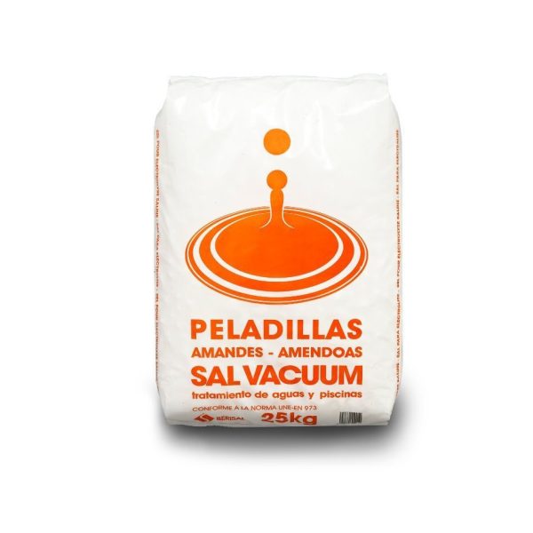 Saco 25kg. sal vacuum peladillas