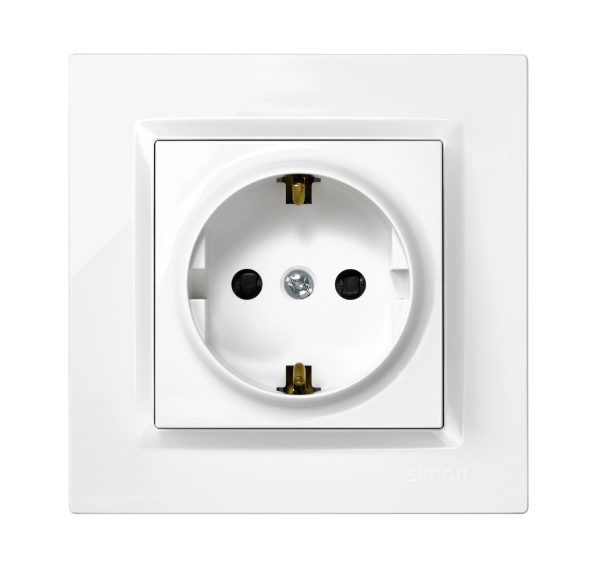 Pz.Simon Enchufe schuko blanco