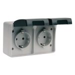 Pz.Simon Base doble enchufe blanco