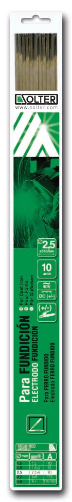 Pack 10 Unit Solter cast iron welding electrodes 2.5mm 5976