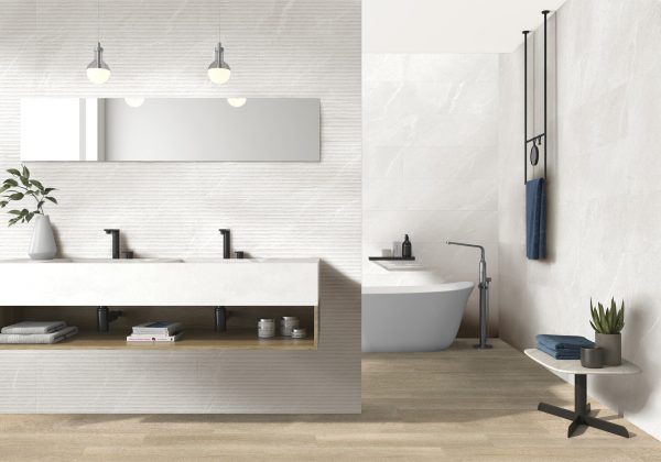 M2. Terradecor 29.5x90 mara white Dekor