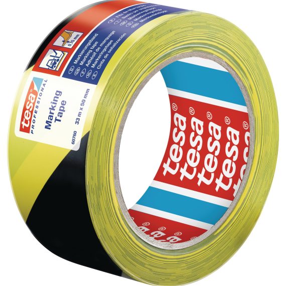 Pz. Tesa 60760 Cinta adhesiva señalizacion PVC 33mx50mm negra/amarilla 60760-00087-16