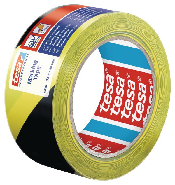 Ud. Tesa 60760 Cinta adhesiva senyalització PVC 33mx50mm negra/groga 60760-00087-16
