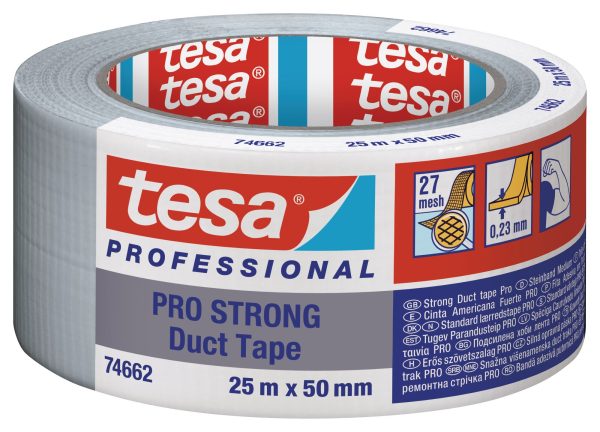 Pz. Tesa 66462 Cinta americana PRO Strong 25mx50mm gris 66462-00001-00