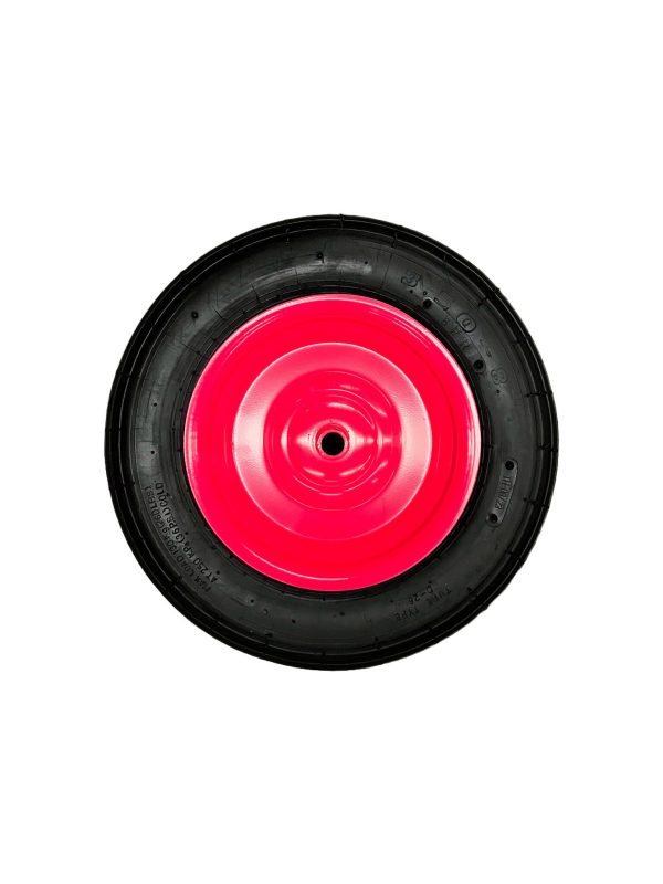 Rueda neum. para carretillas Gamma 350x8 disco acero Rojo