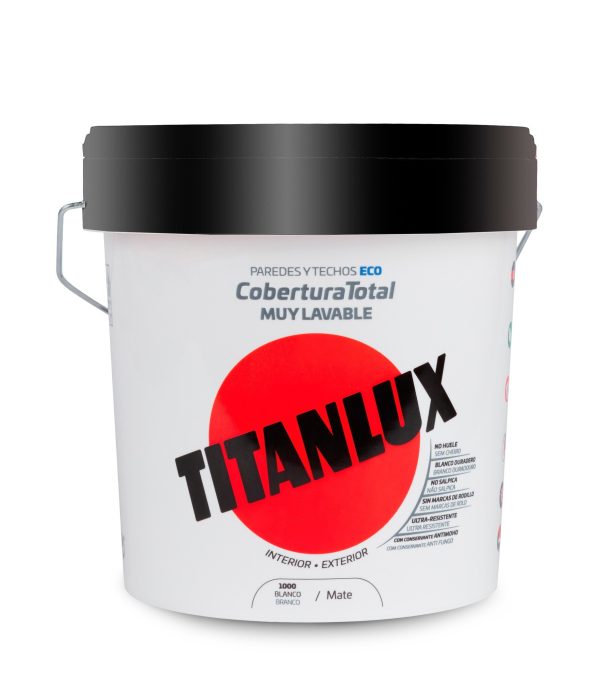 Eimer 15l Farbe Titanlux Gesamtabdeckung weiß