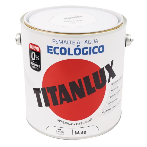 Bote Titanlux esmalte al agua eco mate blanco 750ml