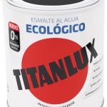 Bote Titanlux esmalte al agua eco satinado negro 750ml