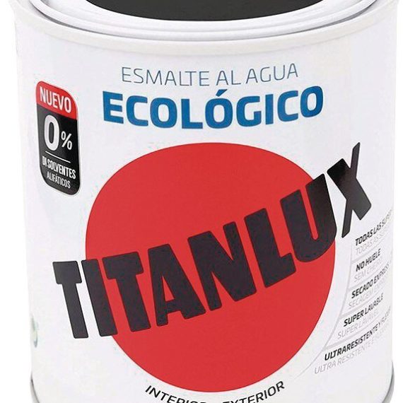 Bote Titanlux esmalte al agua eco mate negro 750ml