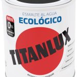 Bote Titanlux esmalte al agua eco brillante negro 750ml