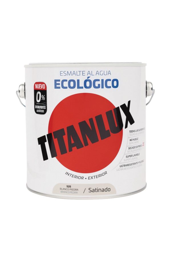 Dose Titanlux Eco-Lack auf Wasserbasis seidenglänzend weiß 2.5 L