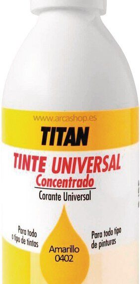 Bote Titan tinte universal amarillo 50ml
