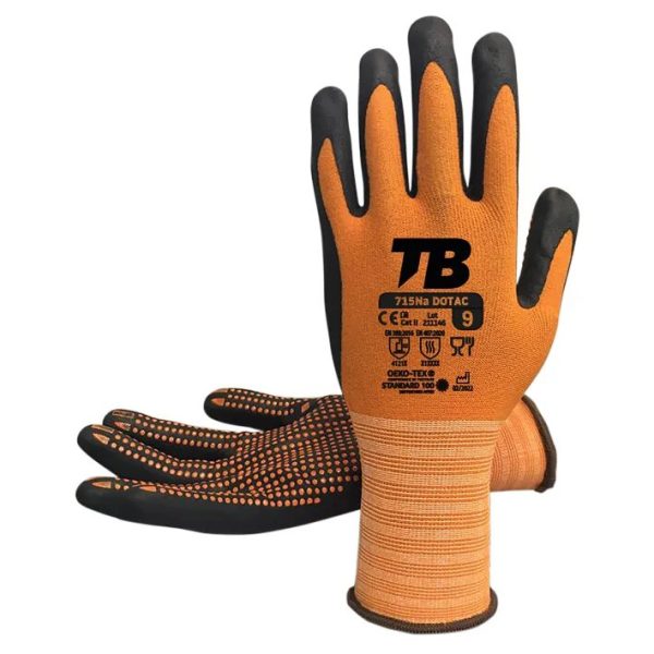 Pz. Guantes Tomas Bodero 715Na DOTAC mecánico con antideslizante en palma - talla 8