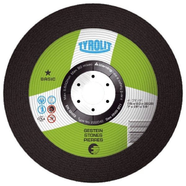 Disco corte de piedra Tyrolit 115x2.5x22.2 (c) basic 223025