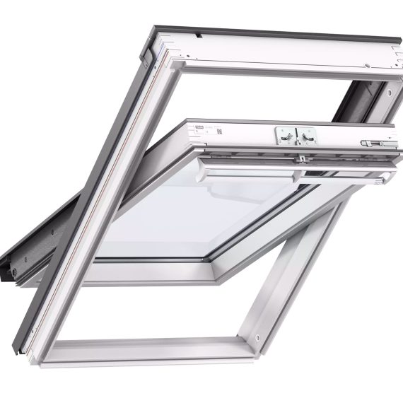 Ventana madera blanca giratoria manual 114x118cm (GGL SK06 2070)