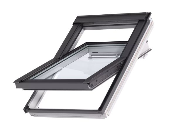 Ventana madera con recubrimiento PU blanco giratoria manual 78x98cm (GGU MK04 0070)