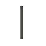 Pz.Exojo Modulo Recto L. 1000 Mm Vitrificado Negro Mate 80mm Diametro para pellet