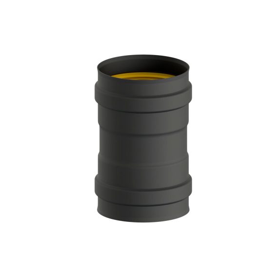 Pz.Exojo Manguito Unión H-H Vitrificado Negro Mate para pellet