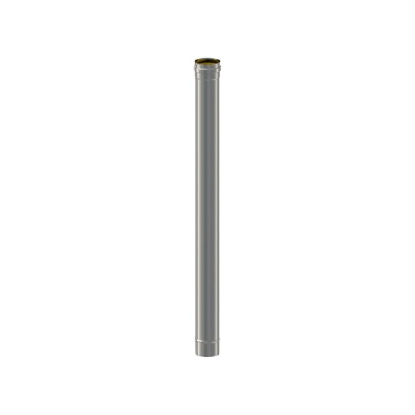 Pz.Exojo Modulo Recto L. 1000 Mm Acero Inox Aisi 316L 80mm diametro para pellet