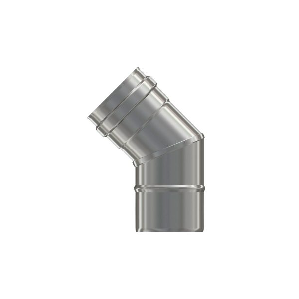 Pz.Exojo Codo 45º Acero Inox Aisi 316L para pellet