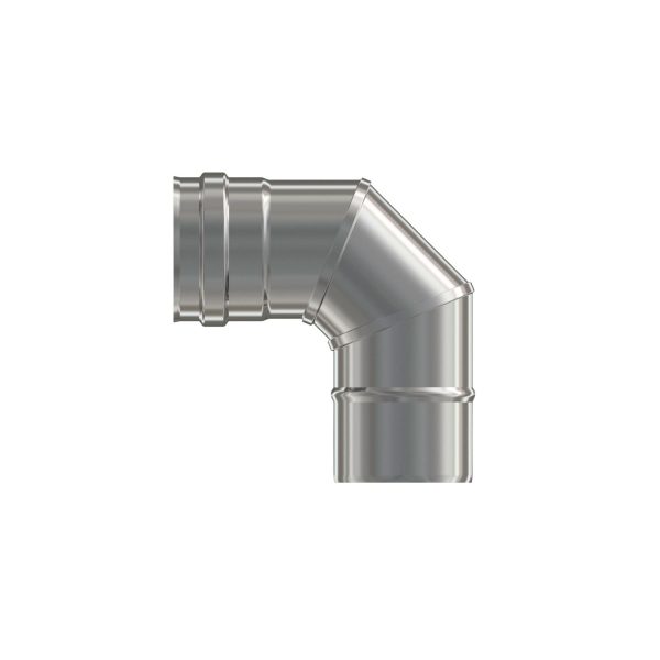 Pz.Exojo Codo 90º Acero Inox Aisi 316L para pellet