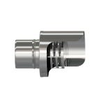Pz.Exojo Terminal Antilluvia Horizontal Acero Inox Aisi 316L para pellet