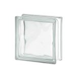 Bloque de vidrio 19x19x8 transparente wave