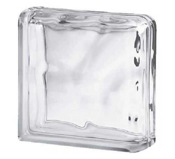 Glass block 19x19x8 spec. wave single end 2 sides