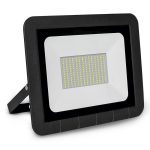 Pz. Matel proyector led plano negro 100w IP65 6400k 8200lm
