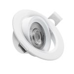 Pz. Matel aro led basculante redondo IP20 blanco 7w cct