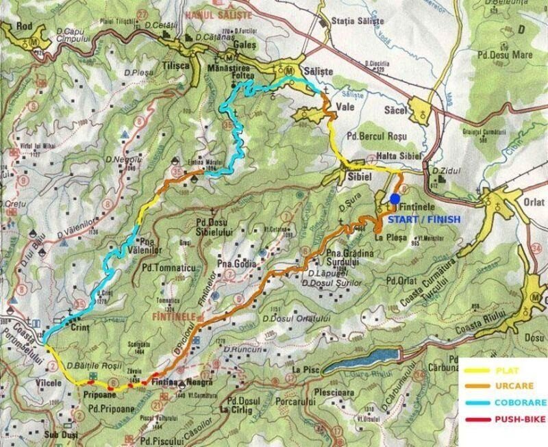 muntii cindrel harta muntii cindrel harta