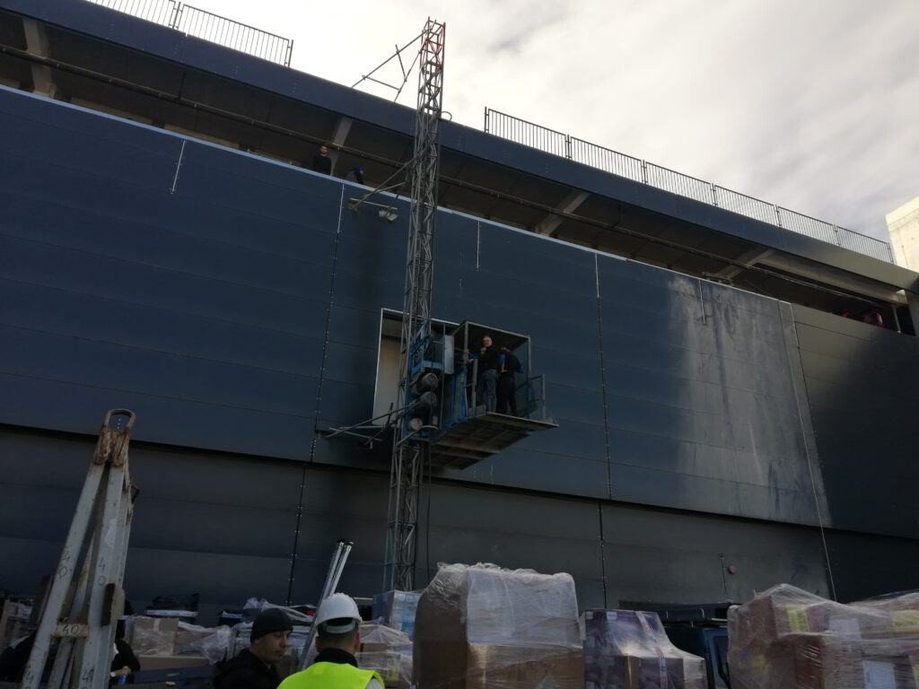 VIDEO / FOTO EXCLUSIV - Se lucrează intens la finalizarea noului Mall din Sibiu