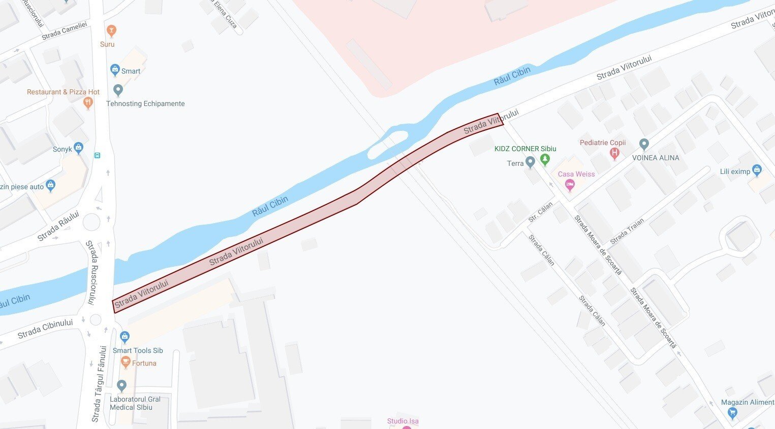 tronson afectat Viitorului