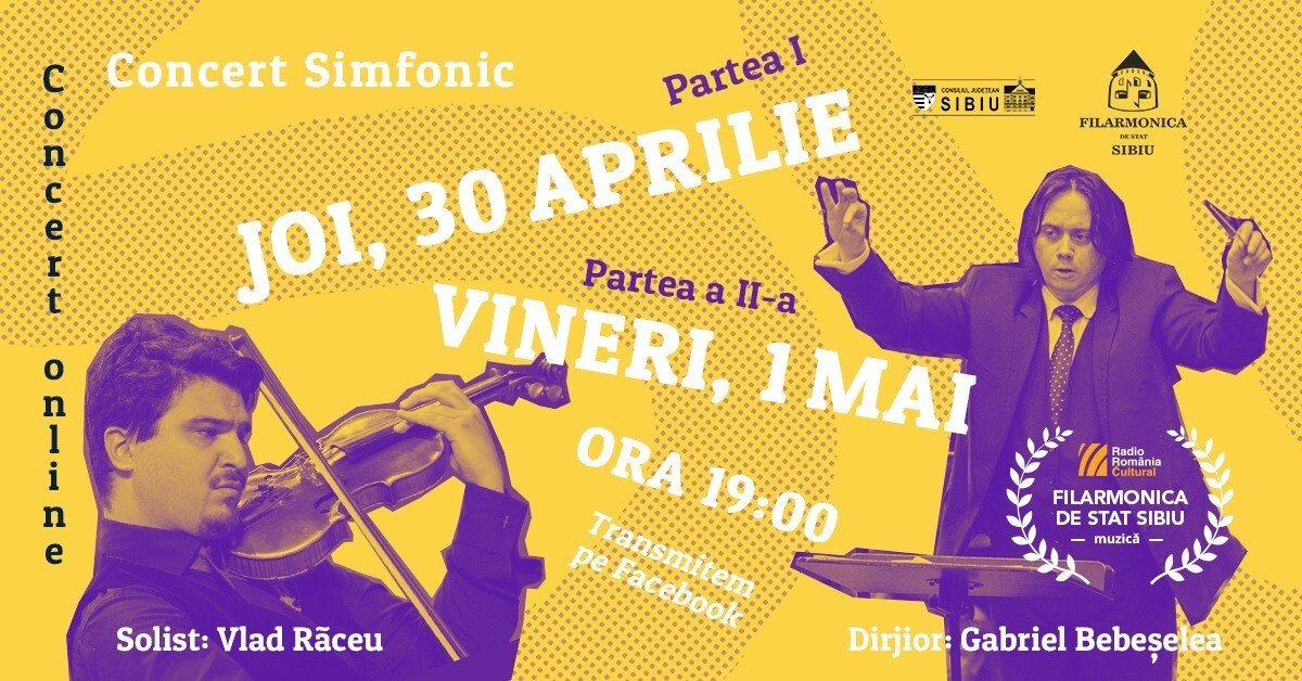Concert online aprilie mai cu stampila