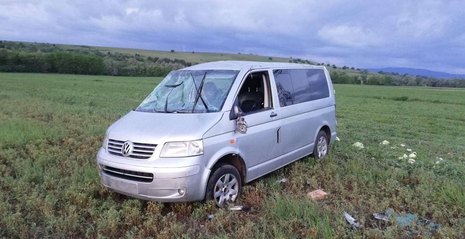 Microbuz rasturnat Miercurea Sibiului Microbuz rasturnat Miercurea Sibiului