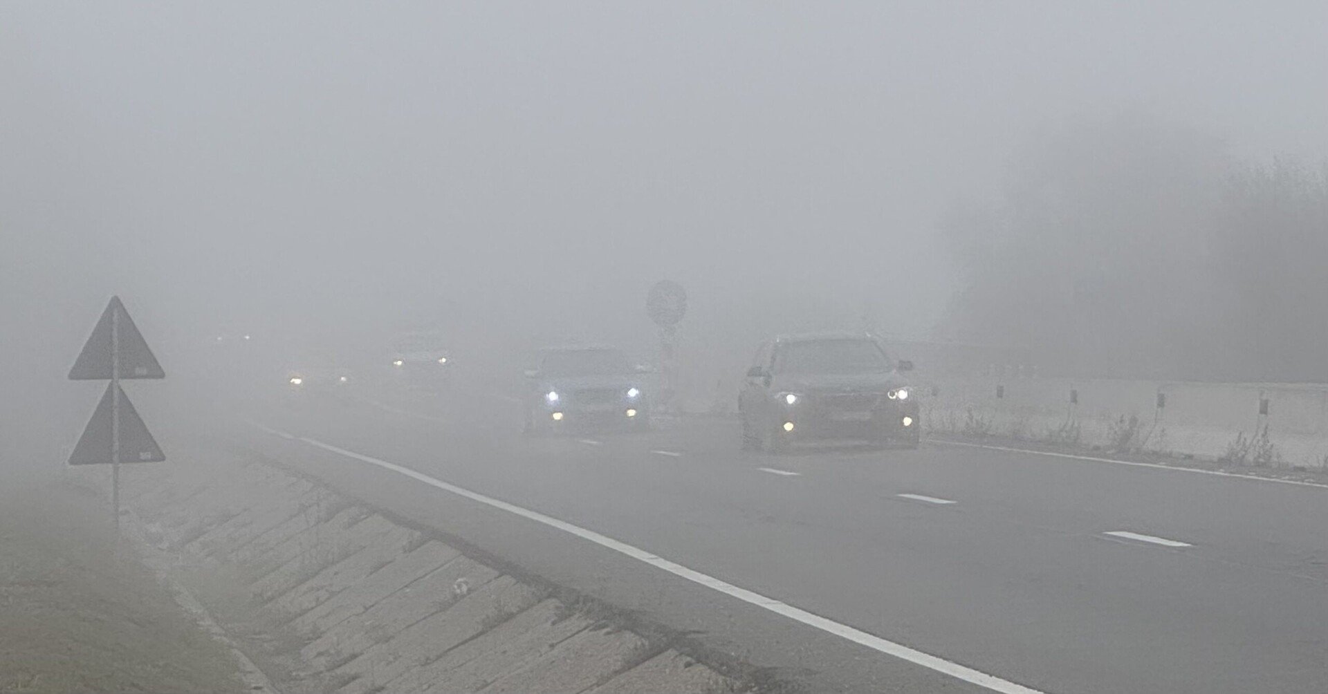 Cod Galben de ceață și vizibilitate redusă în Județul Sibiu